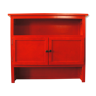 Small Parisian buffet 2 doors laqué red