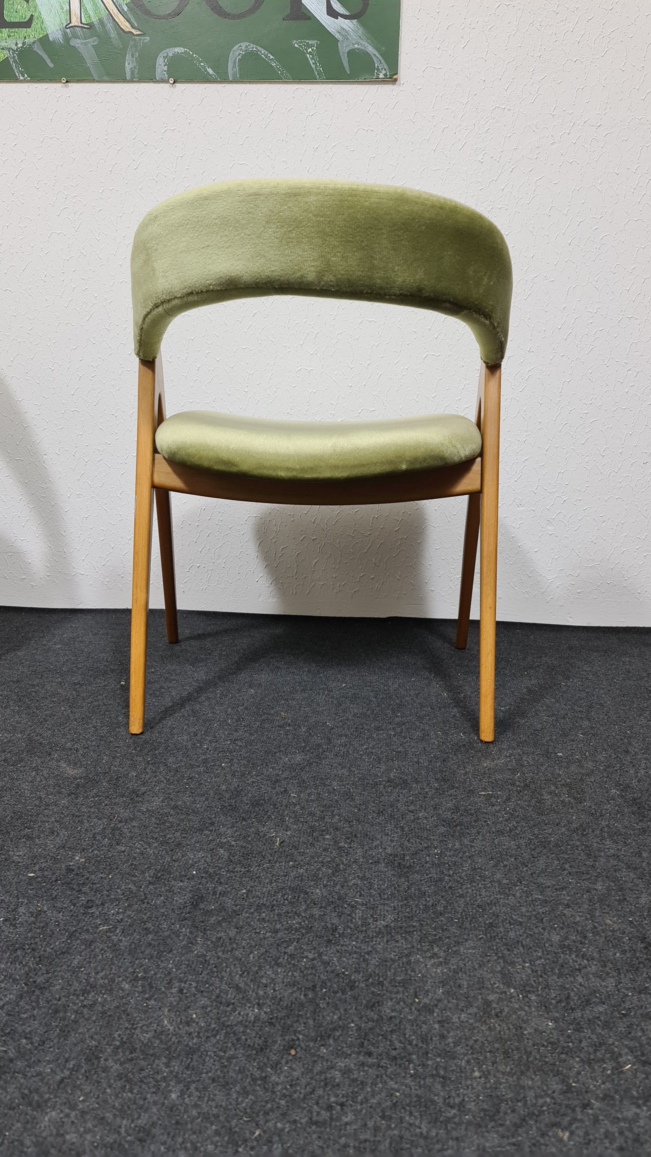 Set of 5 vintage WK mobel dining chairs