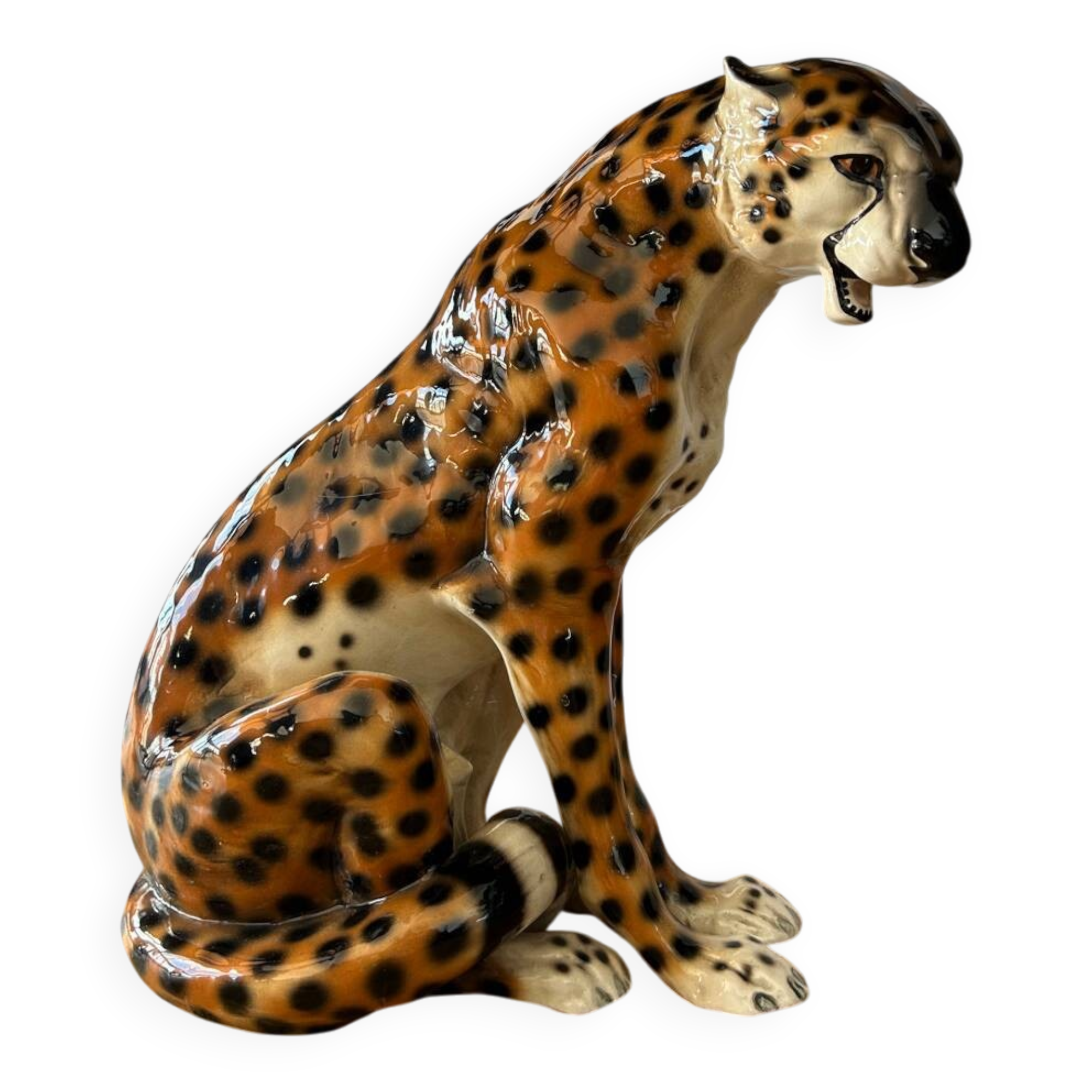 Ceramic cheetah