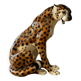 Large ceramic cheetah