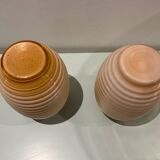 Set of 2 pink vases