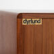 Midcentury Danish cabinet with tambour doors in teak by Dyrlund 1960s