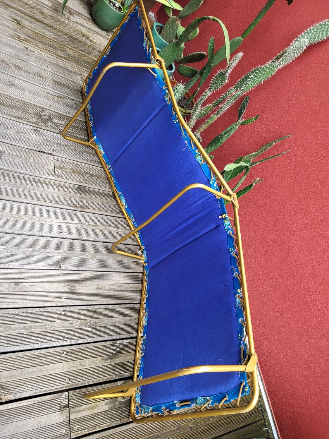 Vintage Samti camp bed