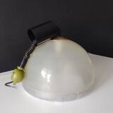 Chandelier rises and falls transparent plastic and chrome vintage 1970 space age