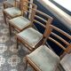5 chaises vintage Pierre Cruège