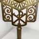 Antique Art Deco Brass Altar Chandelier – 5 Lights – Chrism Symbol