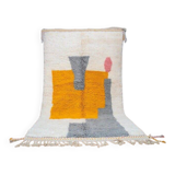 Traditional handmade Beni Ouraine rug, size 100 x 200 cm