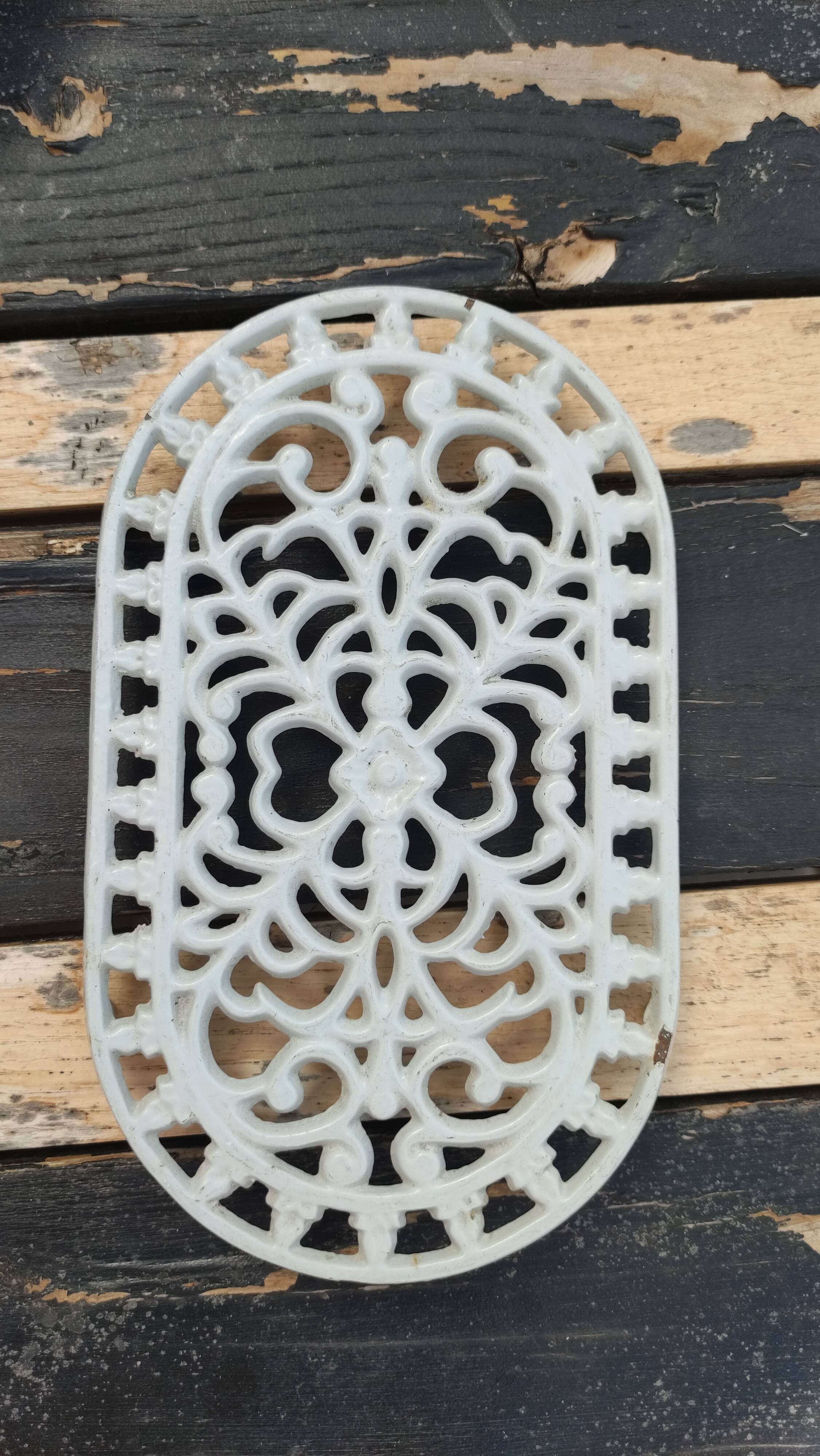 Vintage cast iron underside