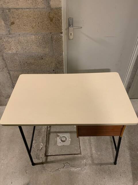 Vintage modernism desk with two drawers