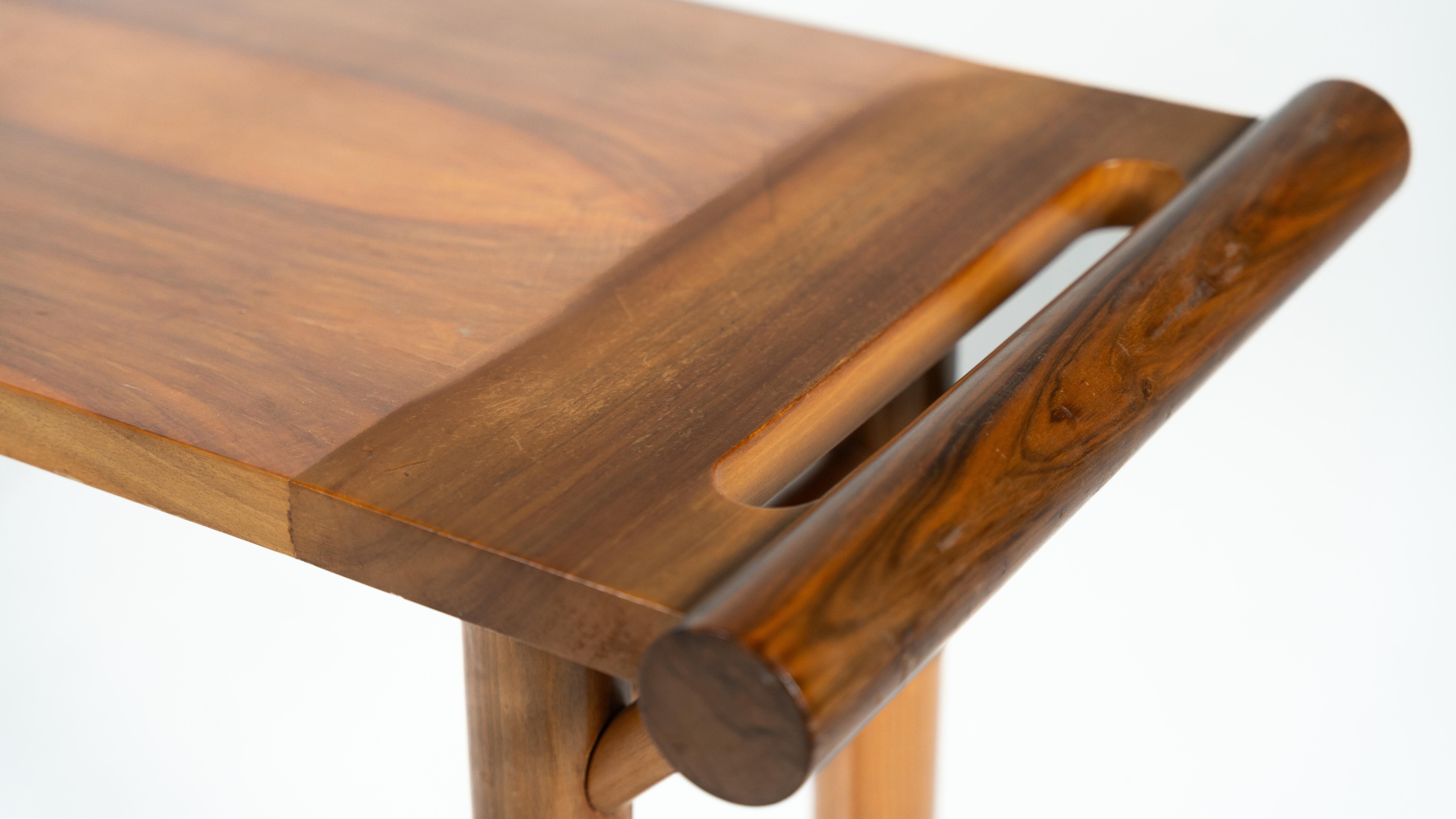 Mid-century console, walnut, Italy, 1970s