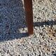 Table basse de ferme XIXième siècle plateau merisier piètement chêne 1 tiroir pieds fuseaux