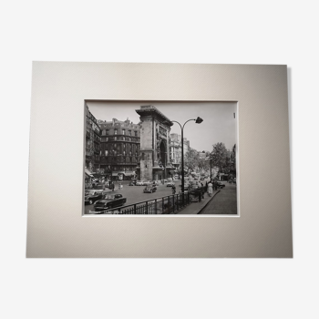 Photographie 18x24cm - Tirage argentique noir et blanc - Boulevard Saint Denis- Années 1950-1960