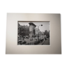 Photograph 18x24cm - Black and white silver print - Boulevard Saint Denis- 1950s-1960s