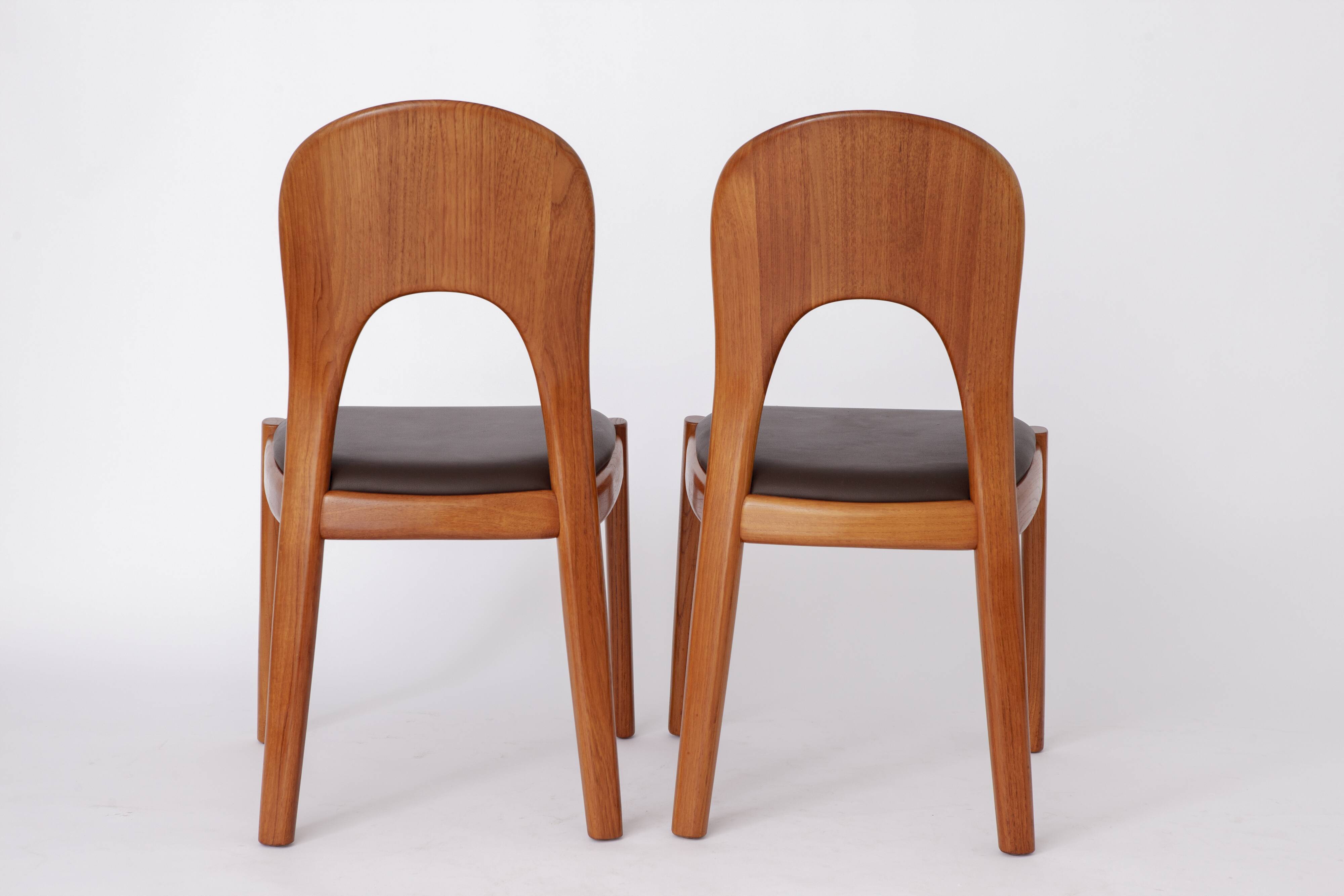 6 Vintage Chairs Niels Koefoed 1970s Teak Danish