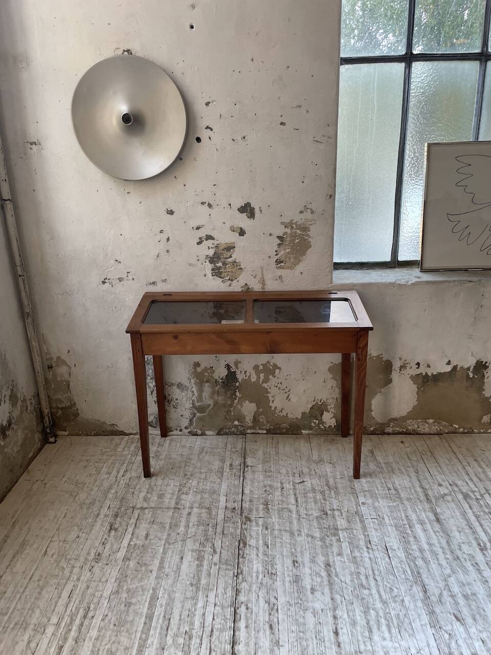 50s display cabinet side table