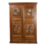Antique carved wooden cabinet