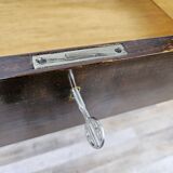 1930s oak open desk with drawers