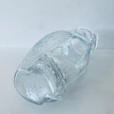 Vintage glass pitcher owl shape