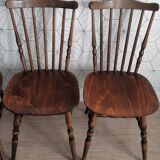 Series of 4 chairs signed Baumann model “Tacoma” from the 60s.