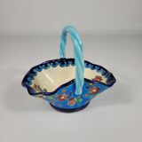 Longwy Enamel Basket shape No. 1 decor 5874
