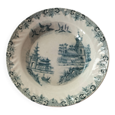 Plat HB & Cie Choisy-le-Roi modèle Saïgon (1900-1915)