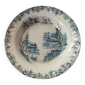 Plate HB & Cie Choisy-le-Roi model Saïgon (1900-1915)