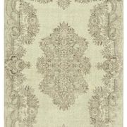 Tapis beige anatolien tissé à la main 202 cm x 312 cm