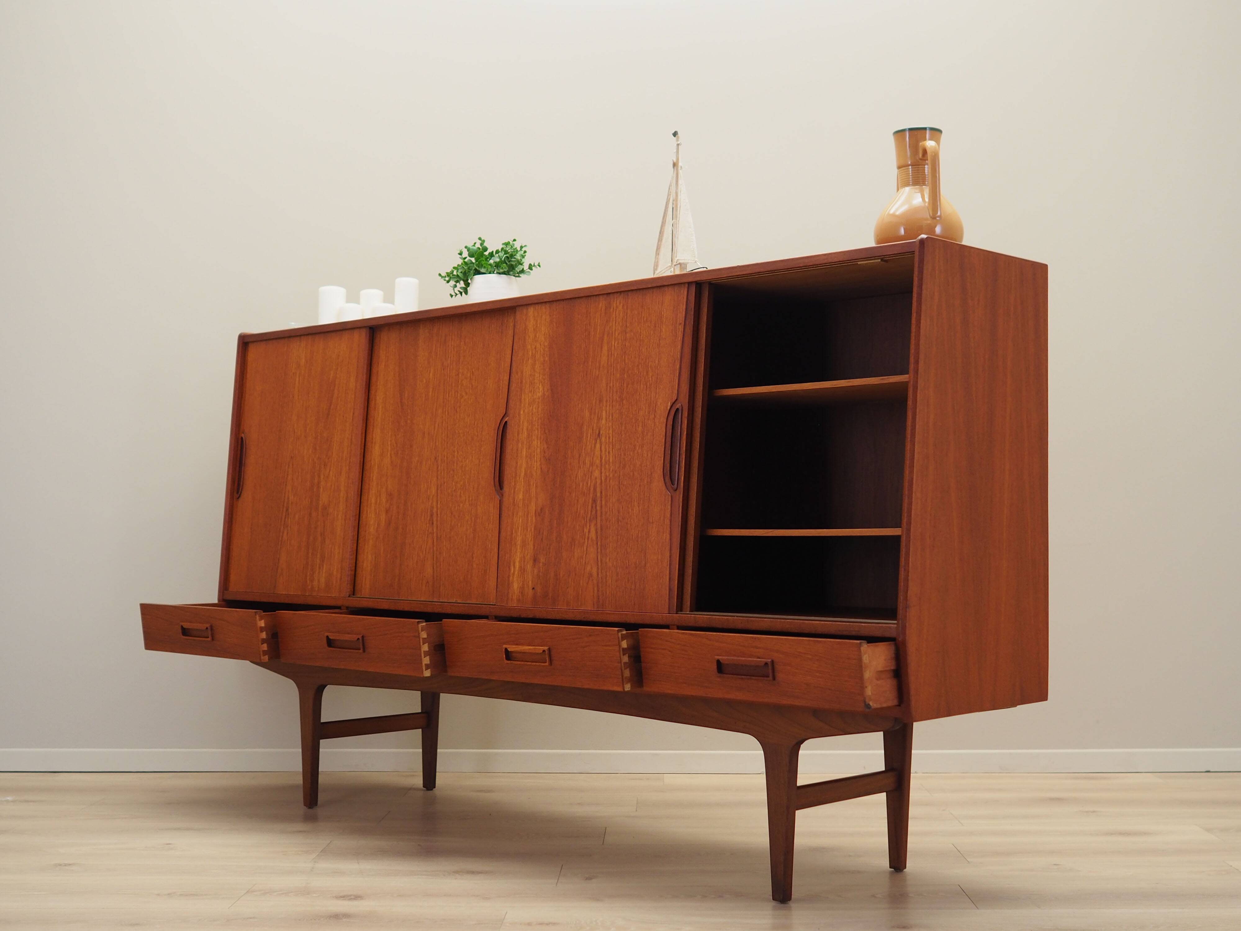 Teak highboard, Danish design, 1960s, designer: Børge Seindal