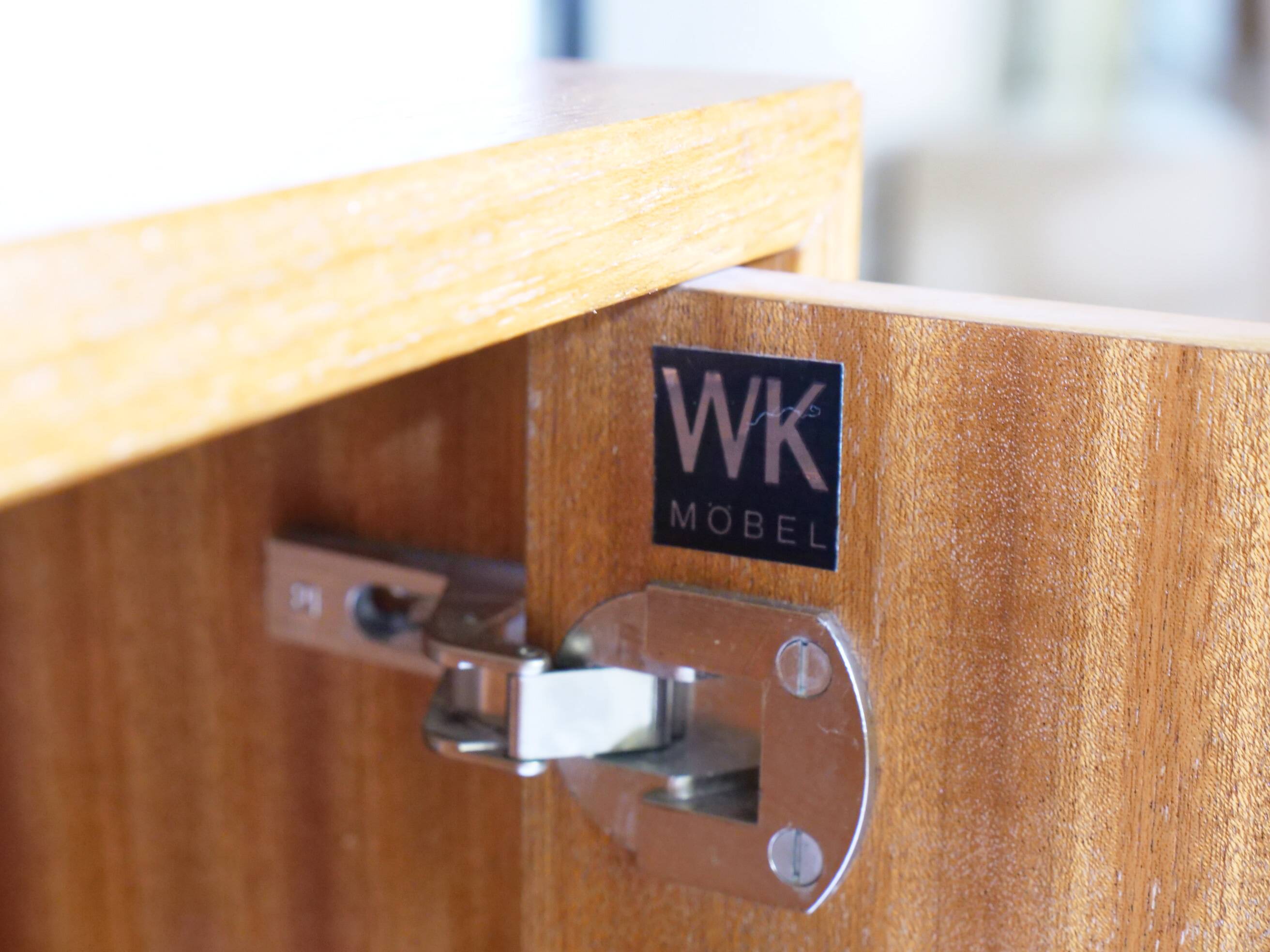 Teak sideboard vintage chest of drawers by WK Möbel, 1960s