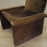 Corduroy armchair, Italian design, 1970s, production: Italy
