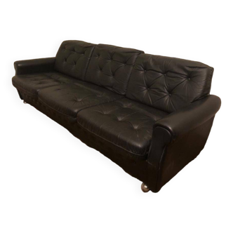 Vintage leather sofa 1970