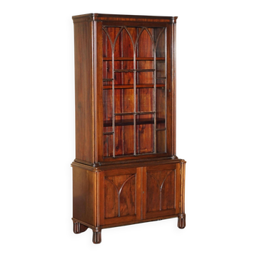 Astral glass library in Gothic Revival style, early Victorian.