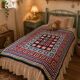 vintage crochet bedspread made of granny squares