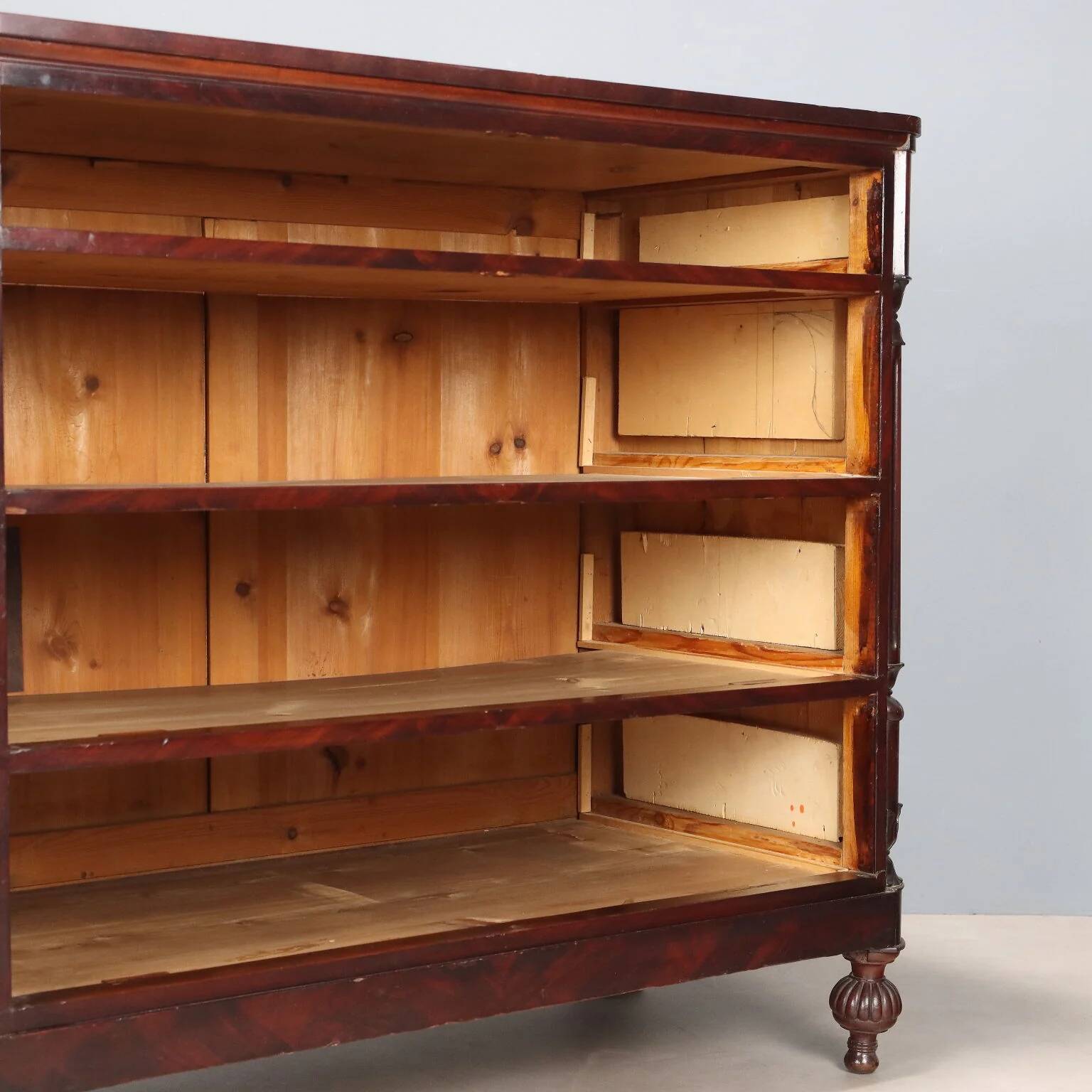 Commode 4 tiroirs en acajou, XIXe siècle