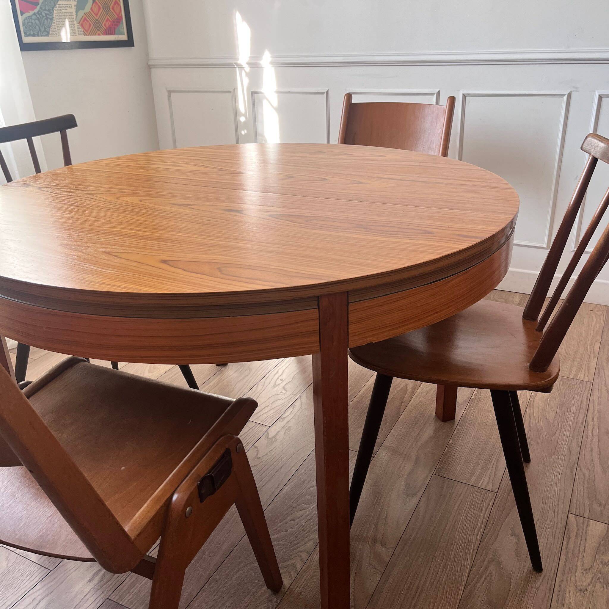 Vintage round dining table