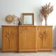 Buffet en rotin vintage