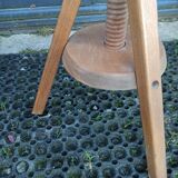 Tabouret à vis d'atelier en bois de 46 à 65 cm