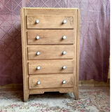 Art Deco oak chest of drawers.