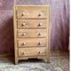 Art Deco oak chest of drawers.