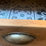 Solid wood desk, 1 drawer