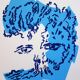 Jean Coulot: benevolent gaze, signed original screen print