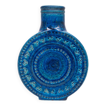 Vase Lollipop Bitossi Rimini Blu par Aldo Londi années 1960 Italie