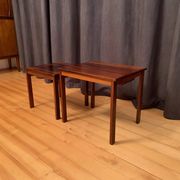 A pair of rosewood side tables Kvalitet Form Funktion Denmark 1960s