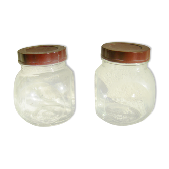 Pair of antique candy jars