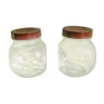 Pair of antique candy jars