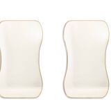 Pair of mirrors in the style of Gio Ponti. Circa 1970.