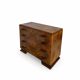 Walnut burl commode, Italian Art Deco, 1940s.