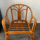 Vintage rattan armchair 70s