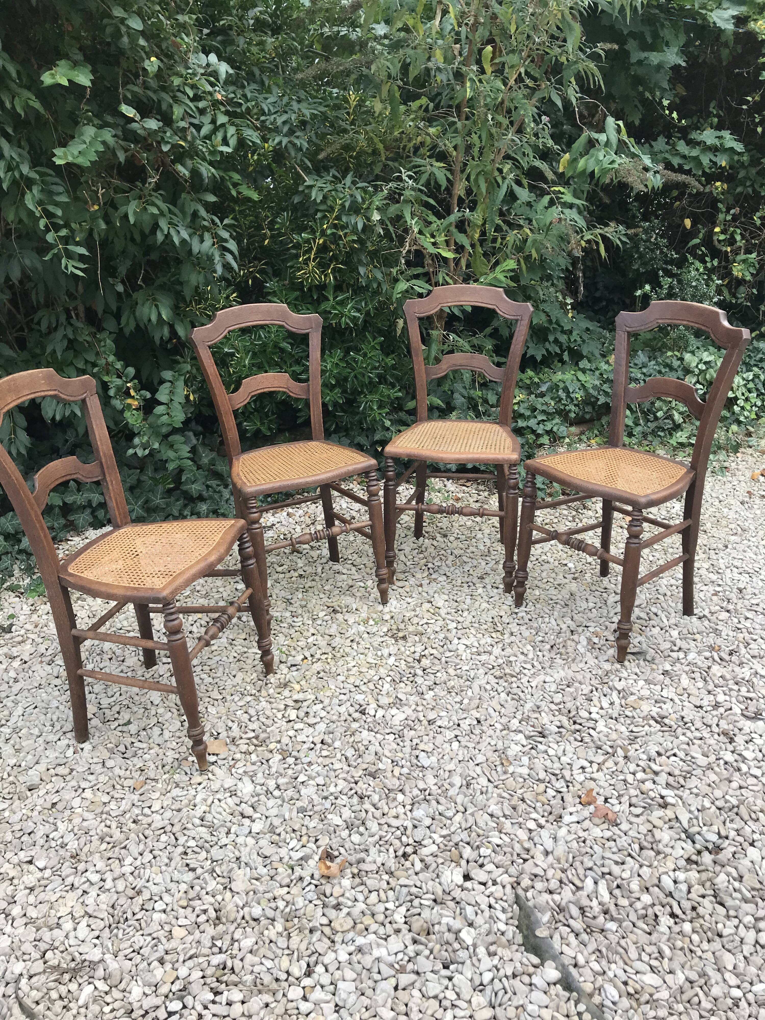 Four chairs during the Napoleon III era