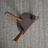 Tripod milking stool plant holder Scandinavian countryside decoration folk art craft